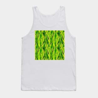 Sansevieria Trifasciata Laurentii Pattern Tank Top